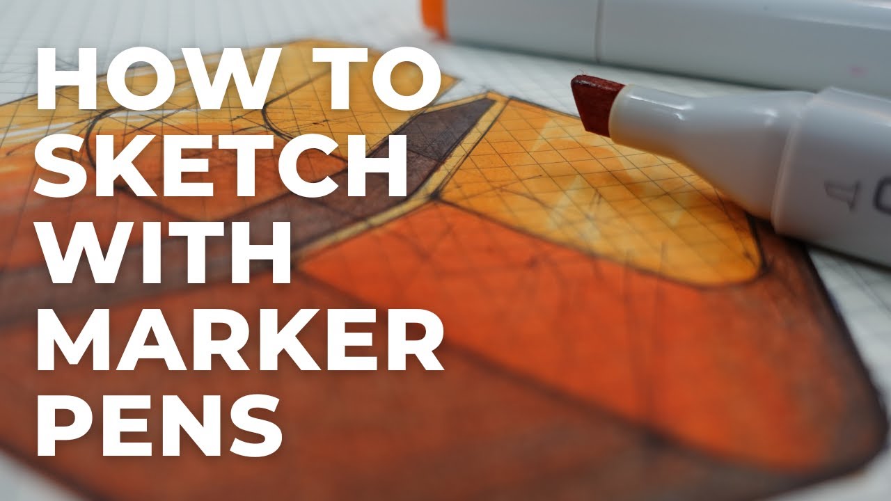 How to sketch with marker pens - understanding tone 