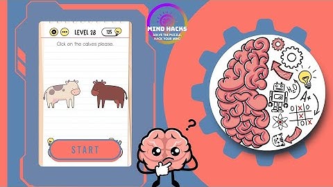 Brain Test: Click on the calves please. | Level 28