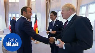G7 Summit: Johnson says to Macron 'well done, that was difficult'