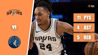 Devin Vassell - 11 Points, 4 Assists, 5 Rebounds vs Timberwolves - Game 6 - 2026 Playoffs