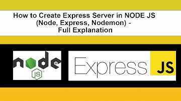 How to Create Express Server in NODE JS (Node, Express, Nodemon) -  Full Explanation