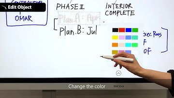 Tutorials: RICOH IWB - Edit Object