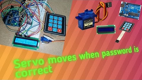 How to use Servo motor with Keypad? || Servo motor with Keypad and LCD 16x2