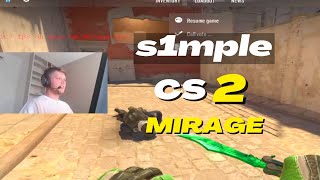 s1mple CS2 POV - NEW MIRAGE matchmaking #source2  #cs2  | June 7, 2023