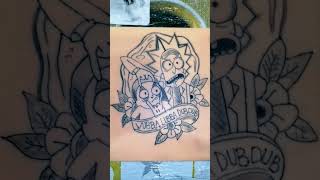 Тату На Искусственной Коже Rick And Morty