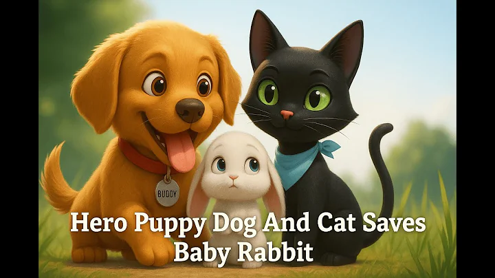 Hero Puppy Dog And Cat Saves Baby Rabbit