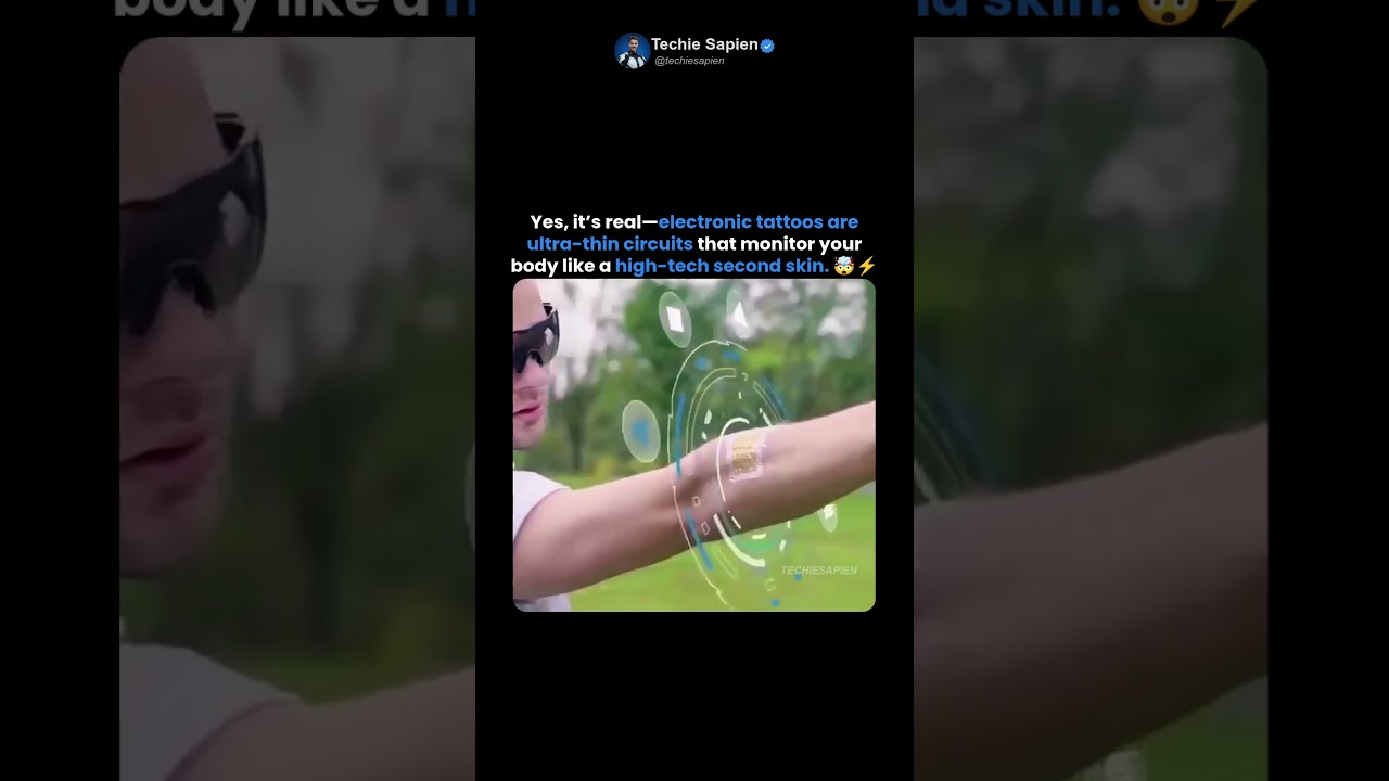 Electronic Tattoos Are Here: Tiny Circuits That Turn Your Skin Into a Smart Device