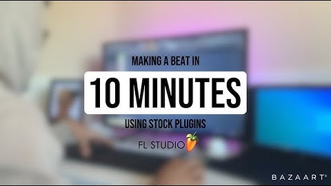 Making A BEAT In 10 MINUTES Using Only STOCK PLUGINS | FL STUDIO