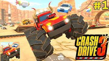 Crash Drive 3|Multiplayer  Gameplay Android #1