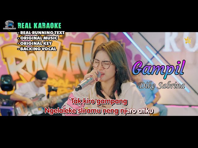 Gampil - Dike Sabrina (Original Karaoke + Backing Vocal) class=