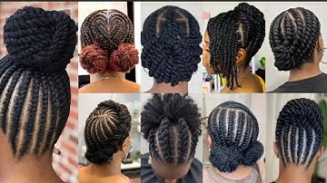 100+ Stunning Flat Twist Hairstyles with Natural Hair for Black Women||Flat Twist Natural Hairstyles