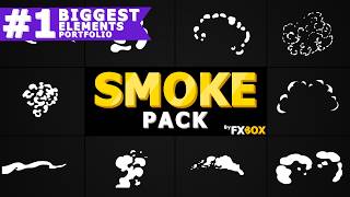 Cartoon Smoke Elements Fire & Smoke FX | After Effects Style Template