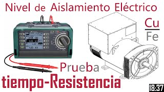 Test Resistencia de Aislamiento Eléctrico. Índices de Absorción y  Polarización. Genset, Alternador.