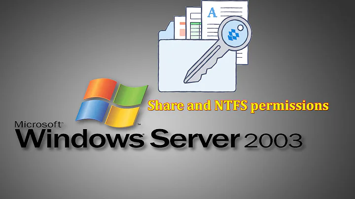Server 2003 - How to configure Share and NTFS permissions in Windows Server 2003 - Complete tutorial