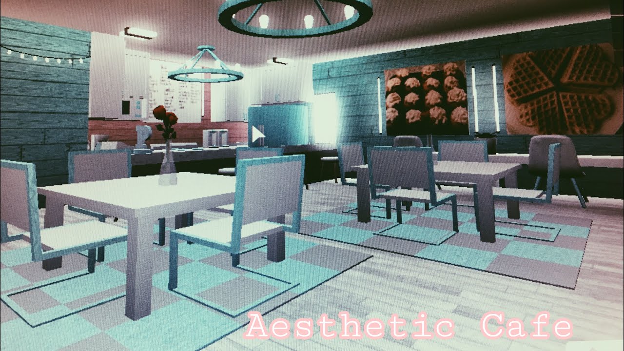 Aesthetic Cafe|$60k in Welcome to Bloxburg - YouTube