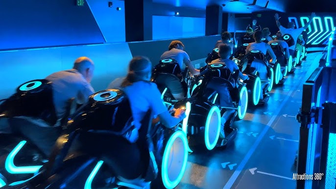 4k] Test Track Ride - Tron-like Attraction - Epcot - Walt Disney World 