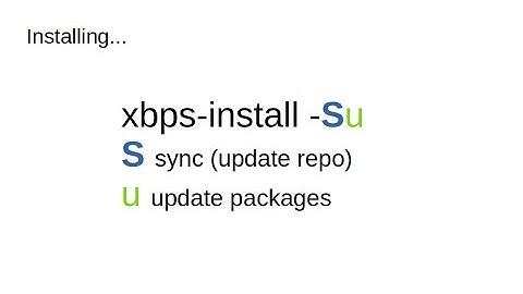 Part 3: Package management on Void LInux (and updating system...)