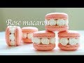 장미 마카롱🌹순백의 스위스머랭 버터크림 레시피,뚱카롱 / swiss buttercream rose in macaron