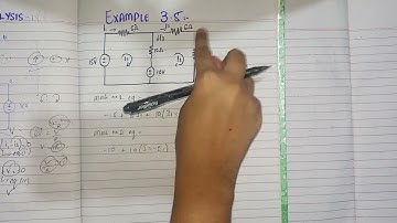 Mesh analysis || Example 3.5, Practice problem 3.5.