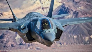 F-35A Lightning II aircraft . Beauty Beast Flying in the Sky with F-16 Jets | MFA