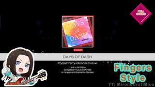 [Bandori] DAYS of DASH - Expert (Lyrics + Fingers Style Gameplay) - FULL COMBO