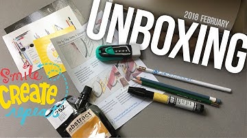UNBOXING February 2018 Abstract Acrylic & More ART SUPPLY SUBSCRIPTION BOX | Smile Create Repeat