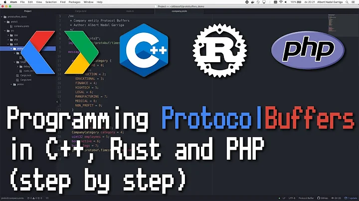 How to program Protocol Buffers with C++, PHP and Rust