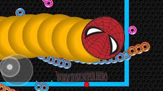 Cacing Terbesar Superhero Karakter Spider-Man #96207 || Worms Zone Slither Super Heroes