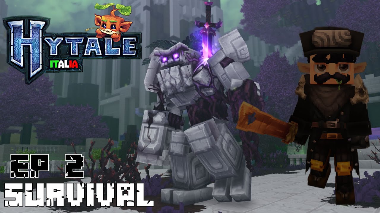 Sconfiggiamo il Golem! Hytale Survival Ep2