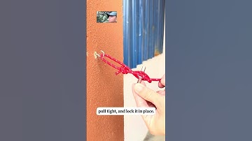 De makkelijkste truc om je waslijn te spannen! #WaslijnHack #LifeHacks #DIYTips