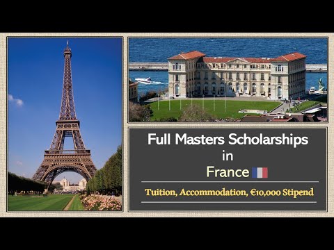 Full MSc Scholarship with €10,000 in France - Aix-Marseille University