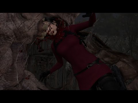 RE4 Remake Freecam - Default Ada Wong Deaths (Part 2)