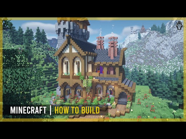 Minecraft Medieval Builds on Instagram: “Beautiful House 🔨 Credit:  @itsmarloe Follow: @minecraftmed…