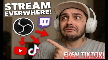 Multi-Stream On Everything! "Including TikTok" With OBS + Restream.io