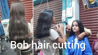 Into easy process long to short Bob hair cutting ✂ tutorial