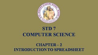 Celebrity COMPUTER SCIENCE STD 7 | INTRODUCTION TO SPREADSHEET | CHAPTER - 2 Net Worth