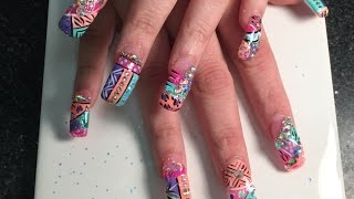 nails acrylic exotic super