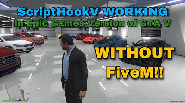 How To Use ScriptHookV With Epic Games Version Of GTA 5 WITHOUT Using FiveM (Very Easy Method)