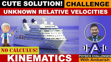 KINEMATICS| CUTE SOLUTION| NO INTEGRATION| RELATIVE MOTION| JEE ADVANCED| SHIP WITH UNKNOWN VELOCITY