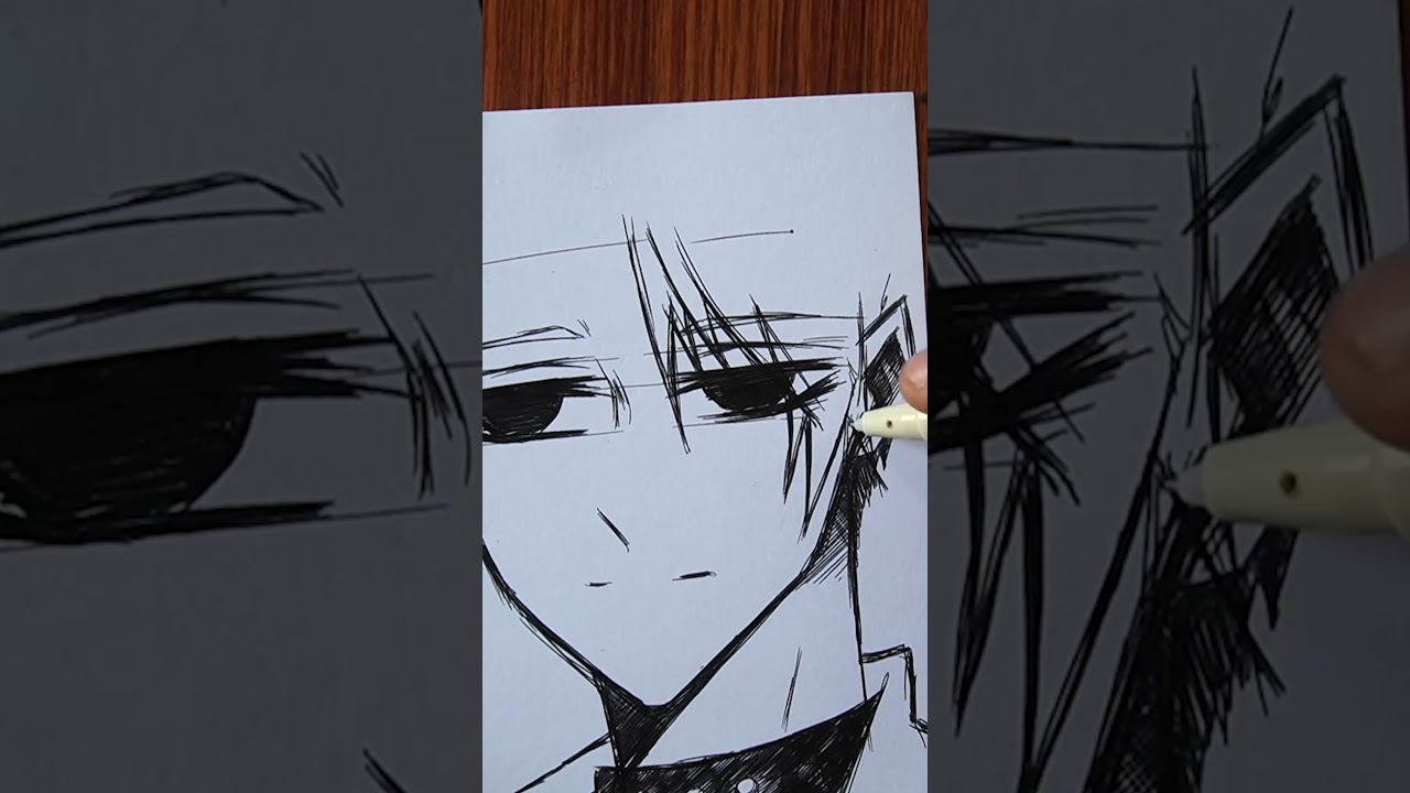 Drawing Anime Boy In Timelapse #1 