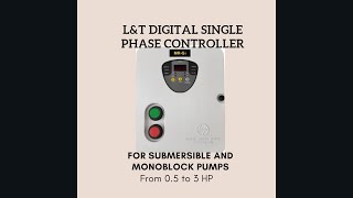 LnT MR Gi - Digital Single Phase Controller for 1 Phase Submersible Pump (0.5 to 3 hp) Motor Starter