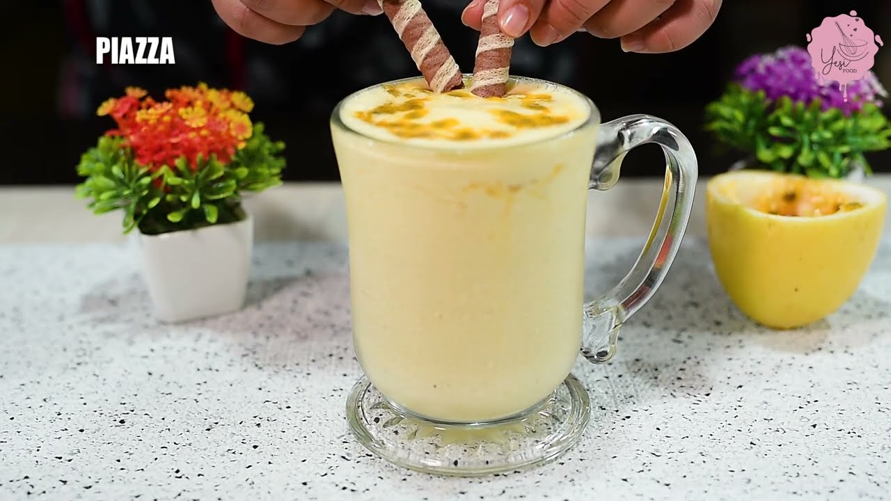 Granizado o Sorbete de maracuyá con leche - Receta fácil