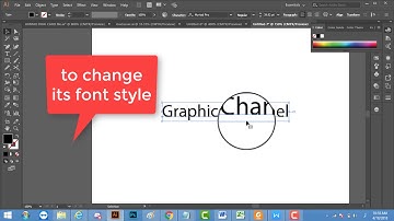 how to change the font and font size of the text in Adobe Illustrator