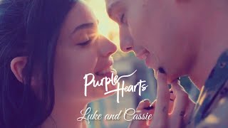 Luke and Cassie | Purple Hearts | Come Back Home - Sofia Carson (Lyric Video)