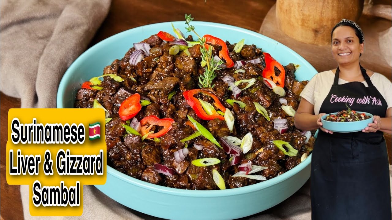 Суринамский 🇸🇷Самбал из печени и желудков #вирусноевидео #суринамскаяеда #гайанскийрецепт #рецептдня