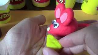 Play Doh - معجون اطفال - كلب, هرة, وردة, سلحفاة, الدب, بطة, بومة, الفأرة, عنكبوت - طين اصطناعي