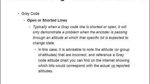 IFD Interfaced with Gray Code Altitude Encoders