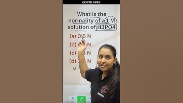 Normality Of 1M Solution Of H3PO4 | Rapid Chemistry 094 | Class 11 | By Nikki ma
