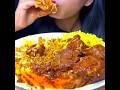 ASMR:EAT MUTTON CURRY WITH PULAO🔥.#shorts#asmreating#mukbangasmr#