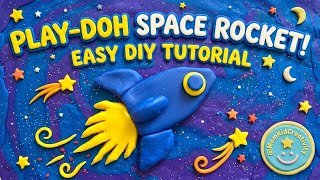 DIY Playdough Artemis II Space Rocket! 🚀✨ Easy Outer Space Crafts for Kids,space ship